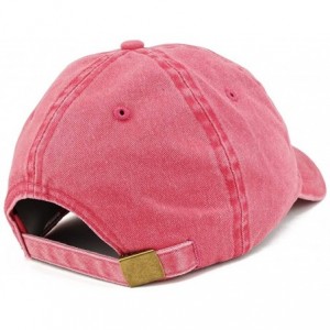 Baseball Caps Grandma Since 2019 Embroidered Washed Pigment Dyed Cap - Red - CF180OSKGHQ $33.41