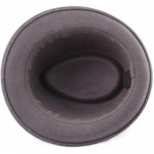 Fedoras Trilby Wool Felt Trilby Hat - Gris - CM1884XE0AT $62.58