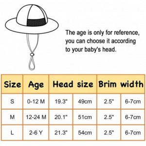 Sun Hats Toddler's Adjustable UPF 50+ Sun Protection Wide Brim Travel Hat - Rose - CP193ZWMWSK $26.53