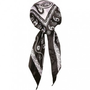 Skullies & Beanies Women's Silk Feel- Pre-Tied- Printed- Fitted Headscarf- Chemo Cap Bandana Sleep Turban Head Scarf - CO12IQ...