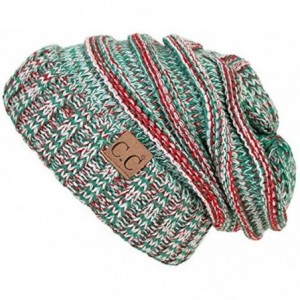 Skullies & Beanies Trendy Warm Oversized Chunky Soft Oversized Cable Knit Slouchy Beanie - Christmas - CQ18YYK0R6T $27.79