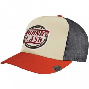 Baseball Caps Johnny Cash Men's Logo Trucker Hat Trucker Cap Adjustable Multi - CO18RNA8MOS $69.42