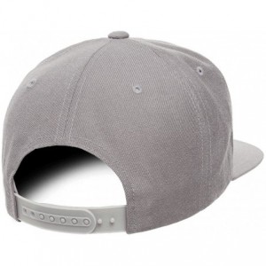 Baseball Caps Classic Wool Snapback with Green Undervisor Yupoong 6089 M/T - Silver - CP12LC2MAAH $22.44