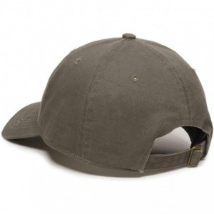 Baseball Caps Oklahoma Map Outline Dad Baseball Cap Embroidered Cotton Adjustable Dad Hat - Olive - CJ18ZO56ISI $28.11