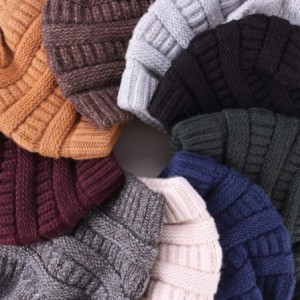 Skullies & Beanies Knit Hat Scarf Set - Merino Wool Winter Warm Beanie Circle Loop Scarves - Hat - Gray - C918IHAZ5U0 $34.91