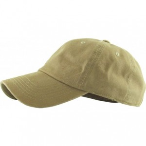 Baseball Caps Classic Washed Pigment Cotton Dad Hat Adjustable Unconstructed Plain Cap - 5- Tortilla Tan - C318GDX7L0R $20.30