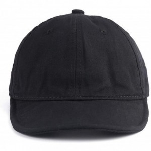 Baseball Caps Baseball Cap Cute Pig Embroideried Short Bill Snapback Caps Flat to Full Flip Brim Hat - Pg01-black - CD18SLYMT...