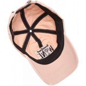 Baseball Caps Baseball Distressed Embroidered Adjustable - Sometime Wine is Just Necessary - Dusty Pink - CF18XZWX9UT $27.24