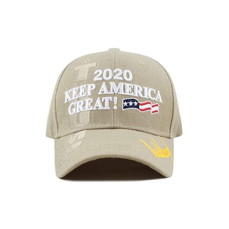 Baseball Caps Original Exclusive Donald Trump 2020" Keep America Great/Make America Great Again 3D Cap - 4. 2020-khaki - CF18...