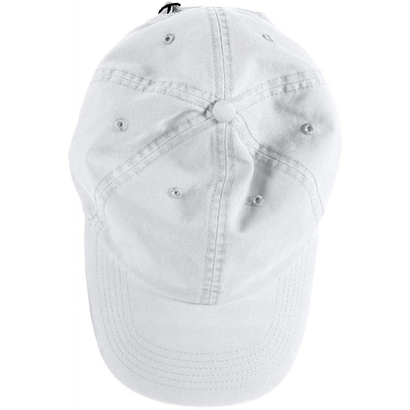 Baseball Caps Direct-Dyed Twill Cap (1912) - White - C611NVQQOKH $19.05