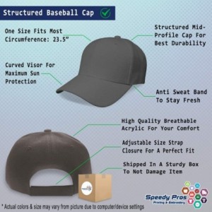 Baseball Caps Custom Baseball Cap Navy Seal Black Logo Embroidery Dad Hats for Men & Women - Dark Grey - CY18SI5G945 $29.55