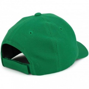 Baseball Caps Hecho en Mexico Eagle Embroidered Square Patch Baseball Cap - Kelly Green - CS18OIHW875 $20.86