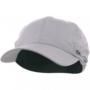 Sun Hats Zippered Flap Caps - Grey - CI111C691OT $22.14