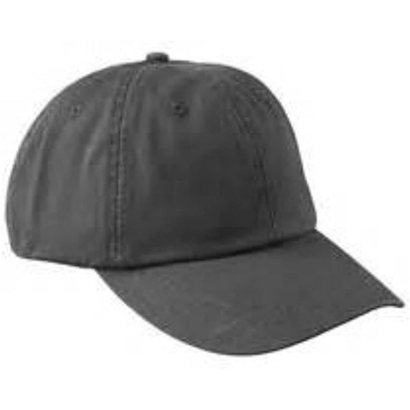 Baseball Caps Monogrammed 6-Panel Low-Profile Washed Pigment-Dyed Cap - Charcoal - CA12IJQEBWV $43.75
