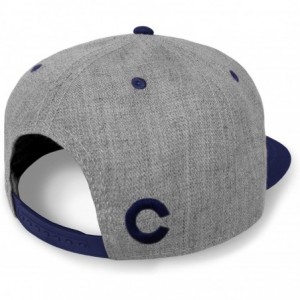 Baseball Caps Colorado Flag Cap Navy and Grey Snap Back Flat Brim Baseball Hat - C512FAHHBE1 $39.19