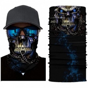 Balaclavas Skull Face Mask- Rave Bandana- Neck Gaiter- Scarf- Summer Balaclava for Dust Wind UV Protection - Kae - C0197ZERDZ...
