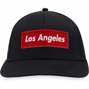 Baseball Caps Los Angeles Hat - LA Trucker Hat Baseball Cap Snapback Golf Hat (Black) - CJ18WU4X8X4 $34.73