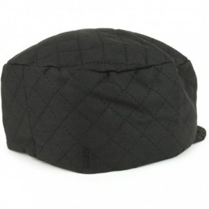 Baseball Caps Made in USA Tuff Quilted Black Stitching Cotton Soft Welders Cap - Black - CE189U2GDRW $35.30
