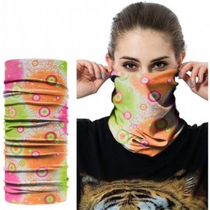 Balaclavas Seamless Face Mask Silk Fabric Headwear Headband Neck Gaiter Multifunctional - Yellow & Green & Pink - C9197SMLRQW...