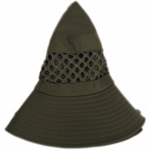 Cowboy Hats Adjustable Breathable Sweatband Protection Mountaineering - Dark Grey - CN18DQIH2DY $22.83