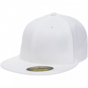 Baseball Caps Premium Flatbill Cap - Fitted 6210 - White - CP12DE228CP $31.56