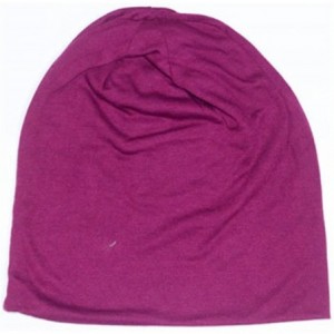 Skullies & Beanies Unisex Sleep Hat Soft Cotton Beanie Street Dancer Cap Watch Hat - Wine Red - CK12N4THDSG $18.45