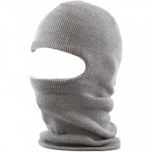 Skullies & Beanies Made in USA Unisex Thick and Long Face Ski Mask Winter Beanie - Grey - CS12NEMNP70 $20.48