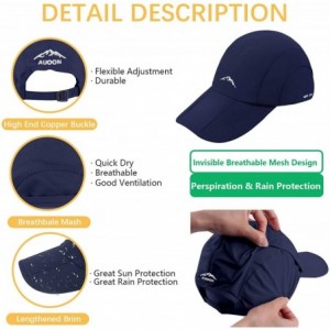 Sun Hats Sport Cap Summer Quick Drying Sun Hat UV Protection Outdoor Cap for Men- Women - Black/Blue - CI187ADDC7G $18.93