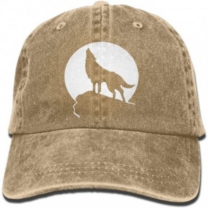 Baseball Caps Howling Wolf Moon Logo Adult Cowboy Hat Baseball Cap Adjustable Athletic Design Summer Hat for Men and Women - ...