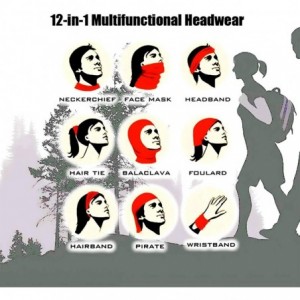 Balaclavas Seamless Neck Gaiter With Filters Bandanas Face Scarf Headwear Rave Balaclava Headwraps for Women Men - C1199Q5ETD...