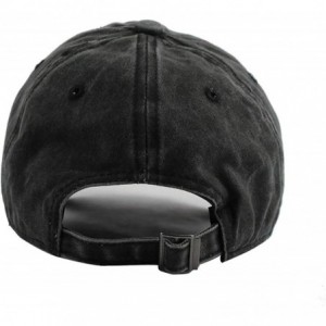 Baseball Caps ACDC-Back in Black Unisex Cool Casquette Hats Vintage Adjustable Hip Hop Hats Black - Natural - C018QKAY785 $32.73