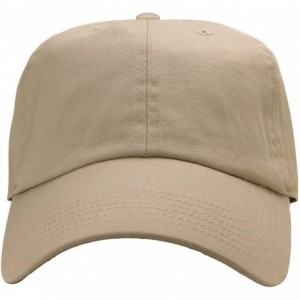 Baseball Caps 12-Pack Wholesale Classic Baseball Cap 100% Cotton Soft Adjustable Size - Khaki - CF18E6LEIMA $109.67