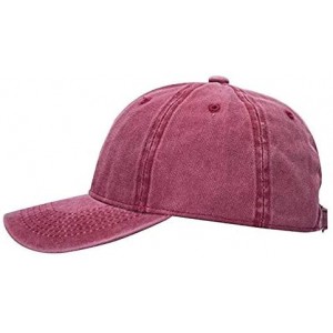 Baseball Caps Custom 100% Cotton Ball Hat Vintage Baseball Cap Classic Unisex Cowboy Hat Adjustable - A-retro Wine - CA18UYGK...