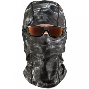 Balaclavas Aqua Design - Cool Weather Mens Face Mask UPF50+ Sun Wind Helmet Liner Balaclava - Black Water - CO120QJSL4D $43.76