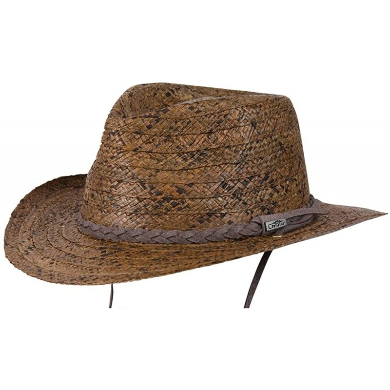 Baseball Caps Conner Hats Men's Myrtle Beach Straw Hat- Brown- S/M - C512DQHEQMD $76.04