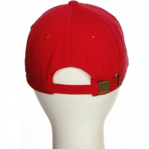 Baseball Caps Customized Letter Intial Baseball Hat A to Z Team Colors- Red Cap Black White - Letter Z - CV18NGS9K5Z $25.20