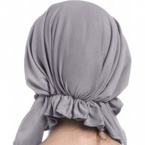 Skullies & Beanies Crystal Stretchy Bandana Headscarf Alopecia - Grey - CB18G83ECLY $17.70