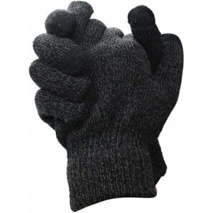Balaclavas Mens Winter 3 Pieces Set Scarf Skull Beanie Hat Cap Touch Screen Gloves Mittens - Dark Gray - CC18M3R0XT6 $26.60