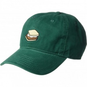 Baseball Caps Men's Smores Embroidered Baseball Cap- Hunter Green- One Size - CU18UE0KDI4 $22.98