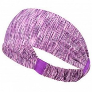 Headbands Neutral Hair Band- High Elastic Hair Band- Sports Headband- Solid Color Hair Ring- Fashion Headband - Purple - C918...