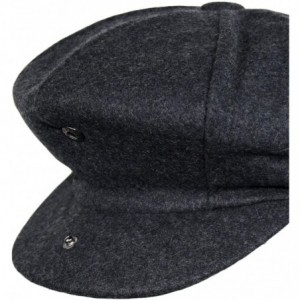 Newsboy Caps Men's Classic 8 Panel Wool Blend newsboy Snap Brim Collection Hat - Grey - CC1289GK1V1 $59.86