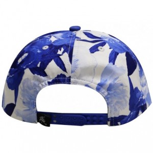 Baseball Caps Water Flower Snapback Hats - Royal - CM11YE8P3BR $25.79