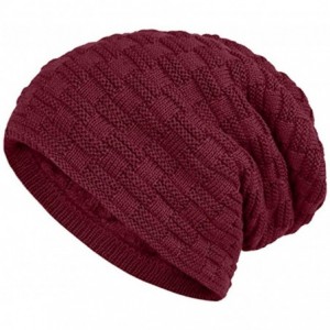 Skullies & Beanies Fashion Unisex Knit Cap Hedging Head Hat Beanie Cap Warm Outdoor Hat - Y-red - C3192WAHZ98 $21.98