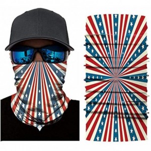 Balaclavas Bandanas Face Scarf Single Pack Print Unisex Headband Head Wrap - American Flag-08 - CA197QY28AZ $19.21