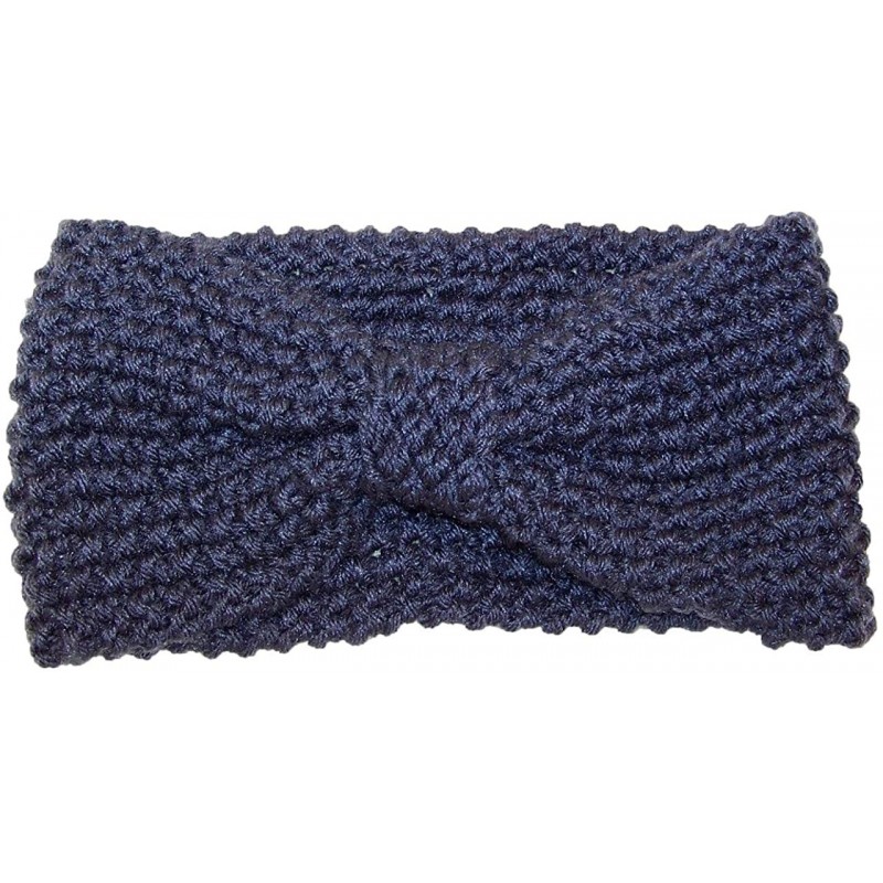 Cold Weather Headbands Adult Crochet Bow Knot Headband/Ear Warmer (One Size) - Gray - C811OZ4HJ53 $20.09
