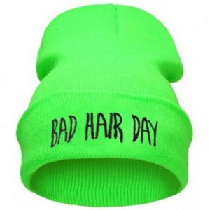 Skullies & Beanies Bad Hair Day Beanie Hat - Multiple Colors - Green - C912K8FILKT $19.03