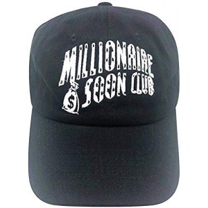 Baseball Caps Millionaire Dad Hat Baseball Cap Embroidered Dad Hat Adjustable Strapback Caps - Black - C6193Z3M3L0 $19.98