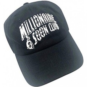 Baseball Caps Millionaire Dad Hat Baseball Cap Embroidered Dad Hat Adjustable Strapback Caps - Black - C6193Z3M3L0 $19.98