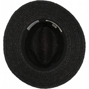 Fedoras Women's Azalea Wide Brim Fedora Hat - Black - CL18O0IXCQE $82.22