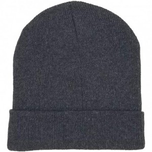 Skullies & Beanies 12 Pack Winter Beanie Hats for Men Women- Warm Cozy Knitted Cuffed Skull Cap- Wholesale - CU188YEHXXG $40.66